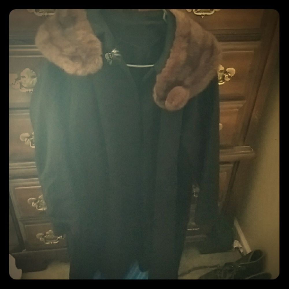Beautiful jacket fur collar